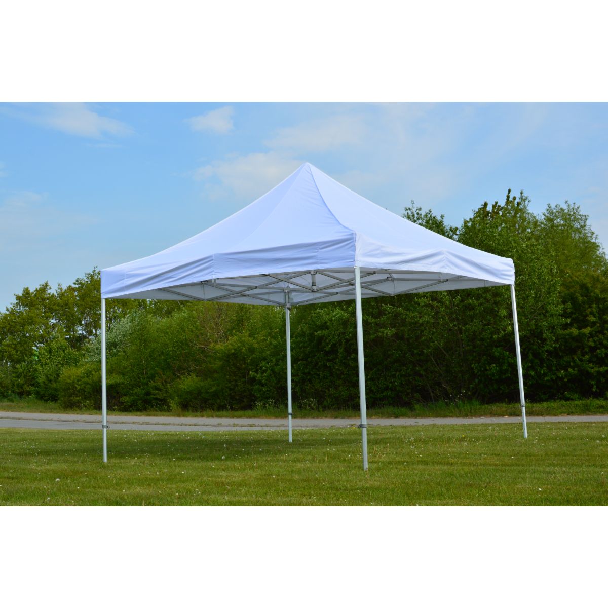 How is a standup tent set up?