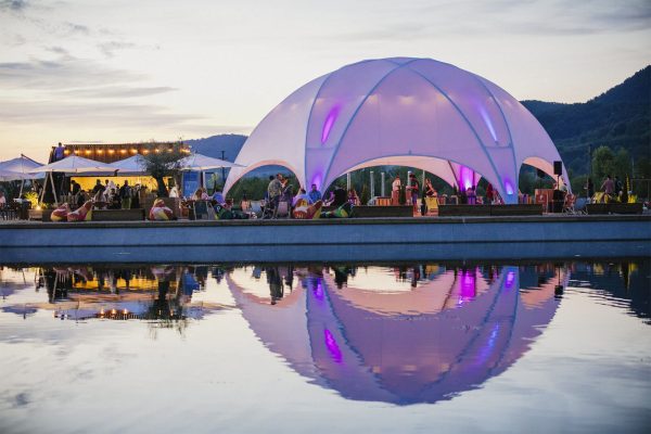 BUBBLE Hexadome L - complete with canopy, White