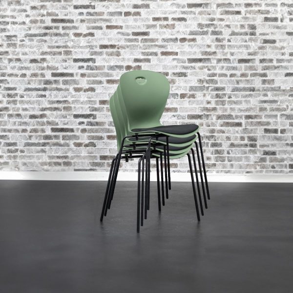 Conference chair KAROLINE with cushion, 4-pack