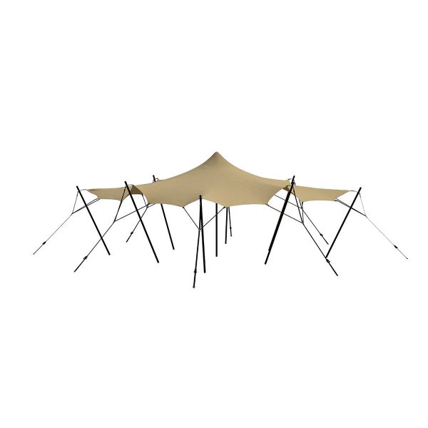 Stretch tent 6x6m - SAND - Complete
