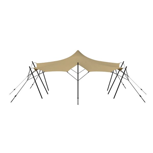 Stretch tent 6x6m - SAND - Complete