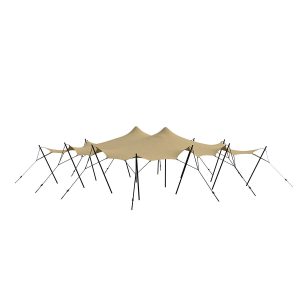 Stretch tent 9x12m - SAND - Complete