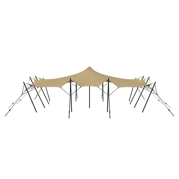Stretch tent 9x12m - SAND - Complete