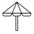 Parasols udendoers