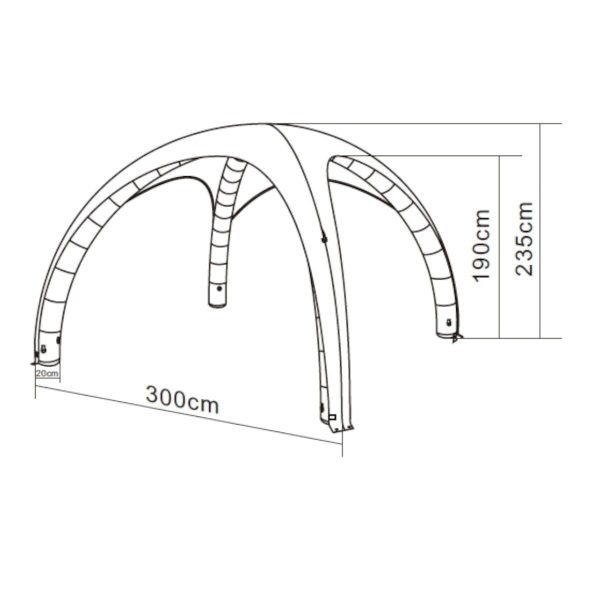 Complete Air Cover 3x3m - Fullprint