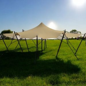 Stretch tent 6x9m -SAND - Complete