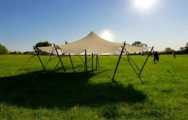 Stretch tent 6x9m -SAND - Complete