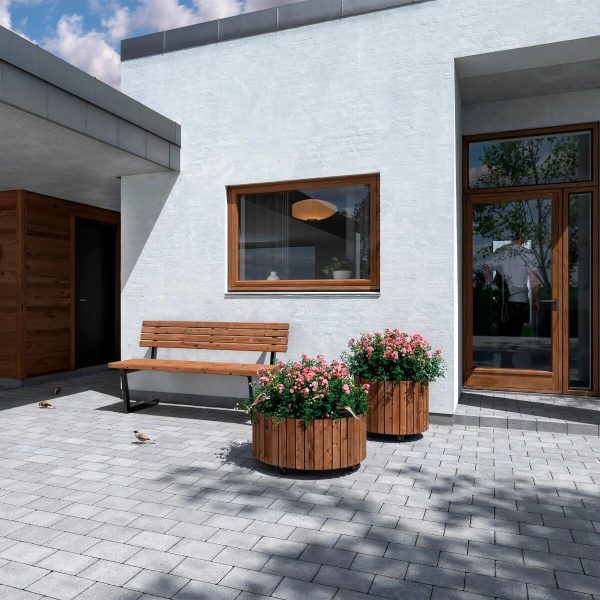 Relax Bench incl. hanging table ThermoWood®
