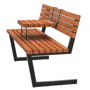 Relax Bench incl. hanging table ThermoWood®