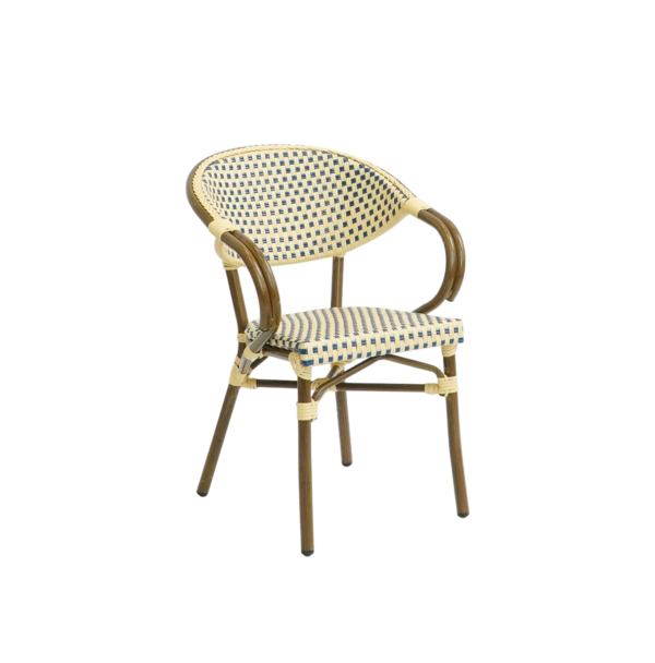 Paris - Café chair with armrests - Woven