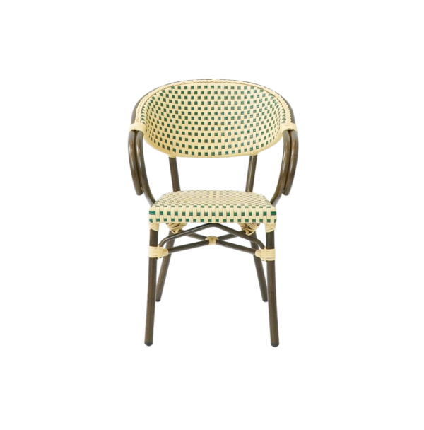 Paris - Café chair with armrests - Woven
