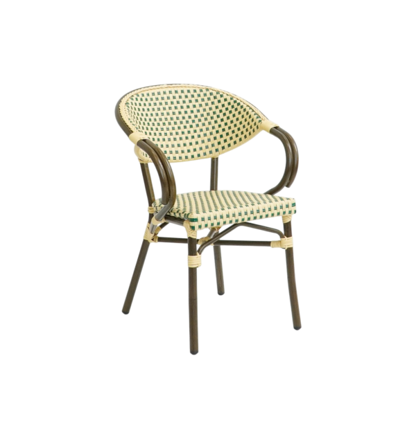 Paris - Café chair with armrests - Woven