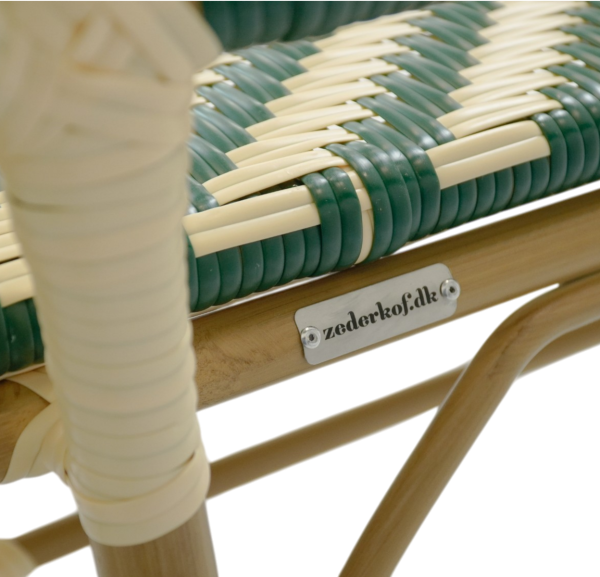 Paris - Café bench with armrests - Woven