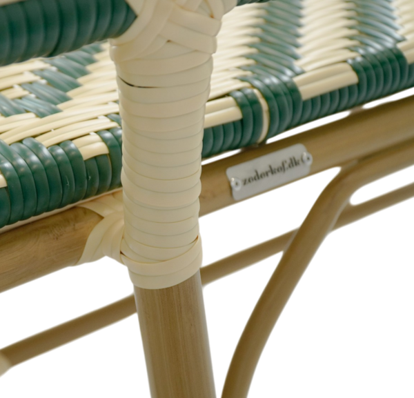 Paris - Café bench with armrests - Woven