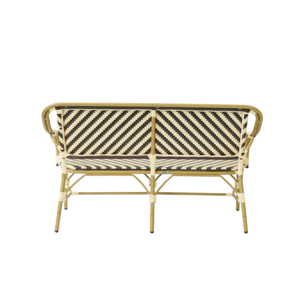 Paris - Café bench with armrests - Woven