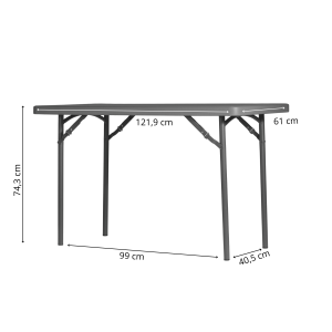 Zown New Classic - foldable table L120x60 cm
