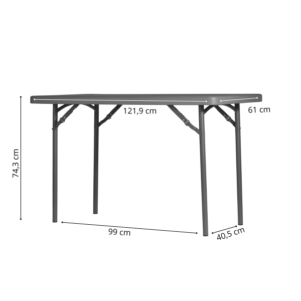 Zown New Classic - foldable table L120x60 cm