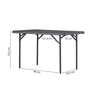 Zown New Classic - foldable table XL 120x76 cm