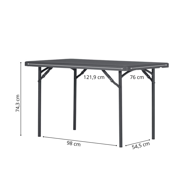 Zown New Classic - foldable table XL 120x76 cm