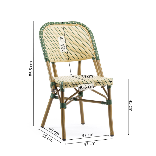 Alicante - Café chair - Woven