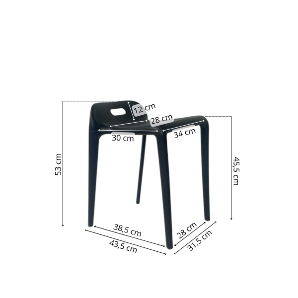 Stool, stackable