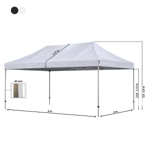 Standup Tent Complete 4x6m Premium Plus