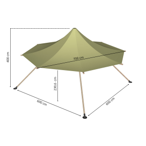 Timber Top 6x6m
