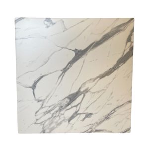 Carrara marble look table top square