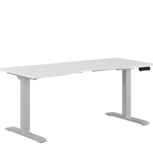 Premium Height Adjustable Table with 2 Motors and Belly Cutout 160x80cm