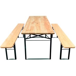 Standard table/bench set 220x67cm