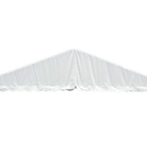 Gable triangle 9m white PVC