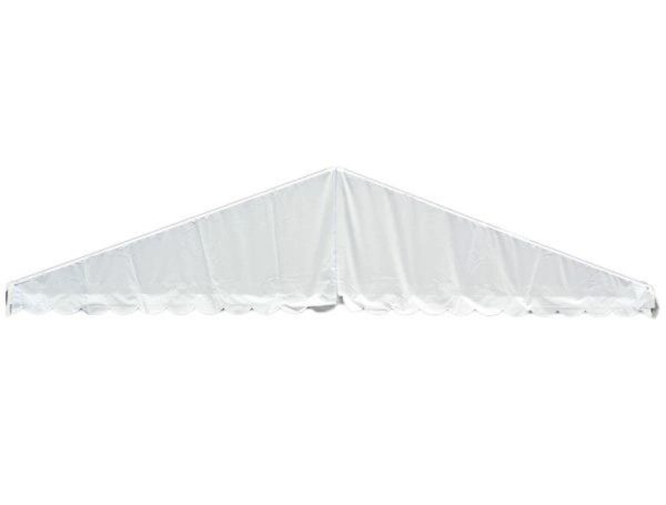 Gable triangle 12m white PVC
