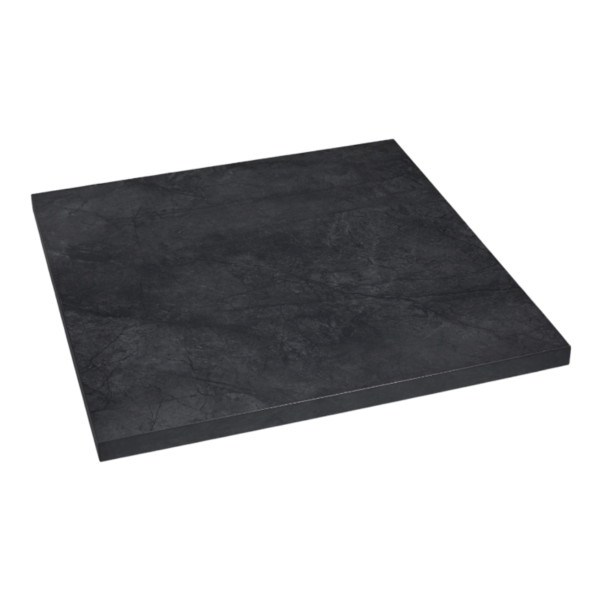 Black Marble Look Square Table Top Exteriolit