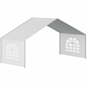 Extension tent SEMI-PRO 6x2m including sides and roof