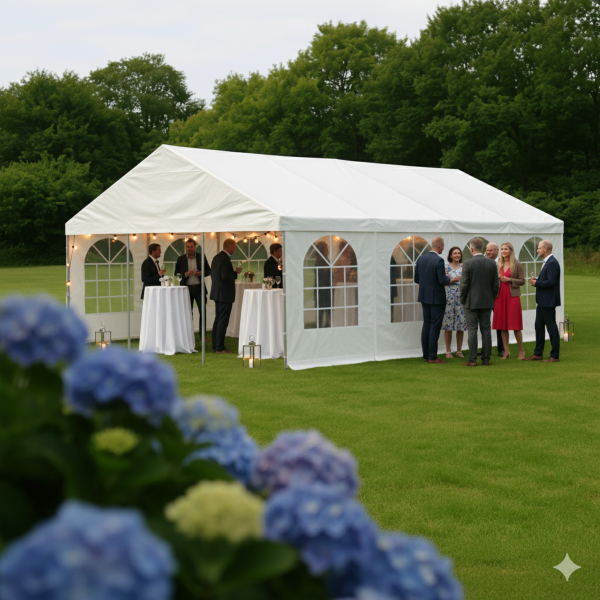 Extension tent SEMI-PRO 6x2m including sides and roof