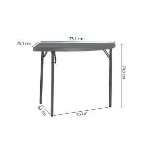 Zown New Classic - foldable table XL Corner