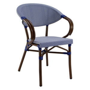 Paris 6 - Cafe chair with armrests - Textylene