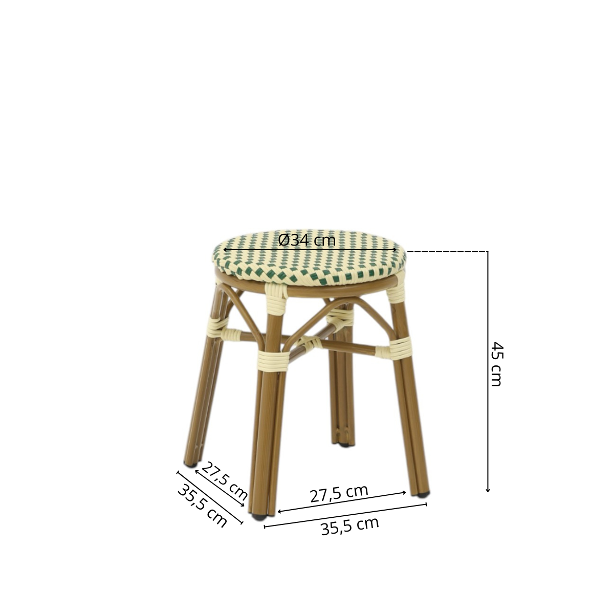 Paris Stool - Woven