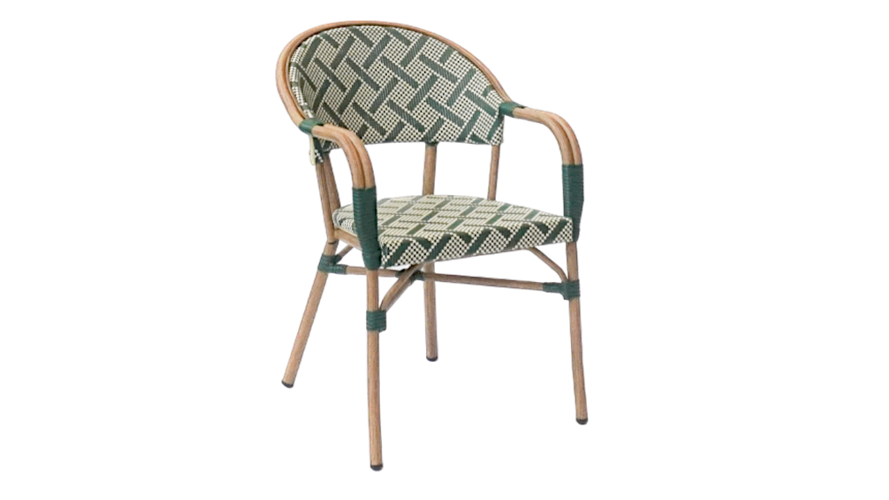 Marseille Cafe chair with armrests