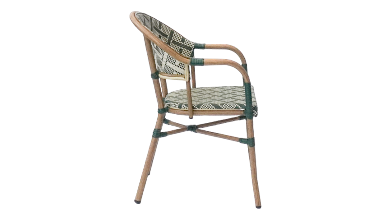 Marseille Cafe chair with armrests