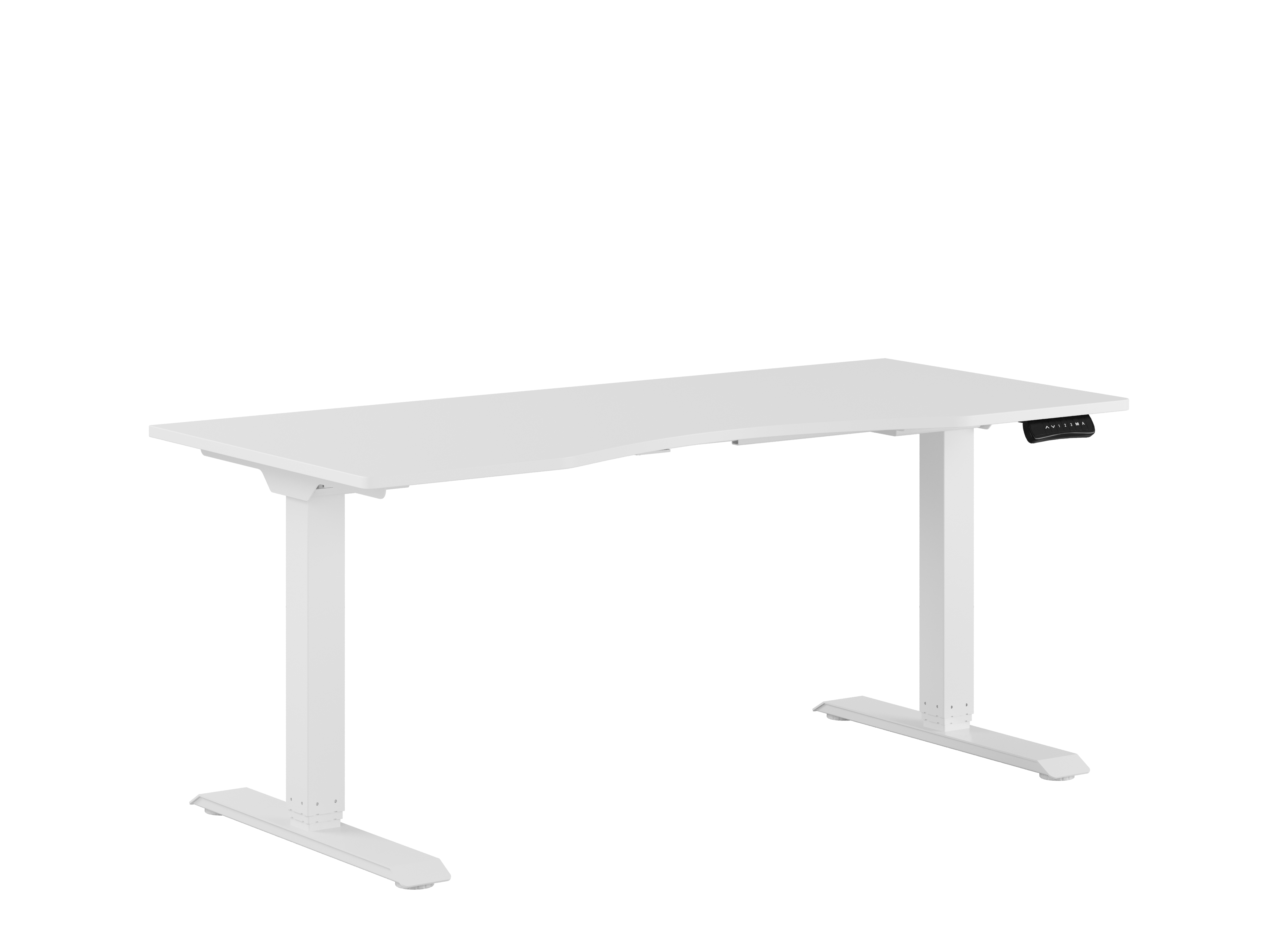 Premium Height Adjustable Table with 2 motors and belly cutout 160x80cm
