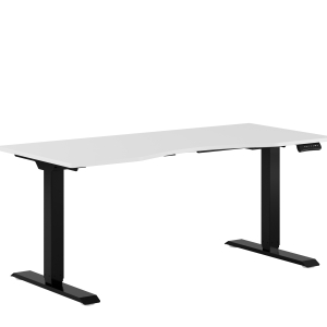 Premium Height Adjustable Table with 2 motors and belly cutout 160x80cm