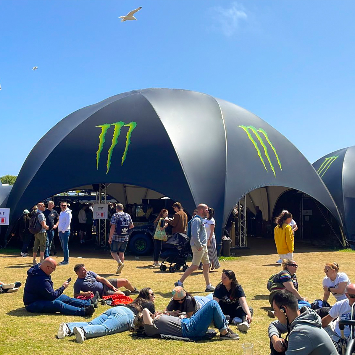 BUBBLE Hexadome L - complete with canopy, Fullprint