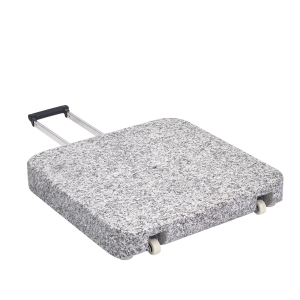 Granite base with wheels 55x55x9cm 55kg