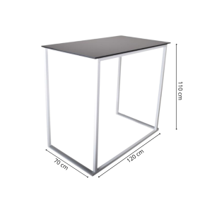 Square Stand Up Table 120x70cm