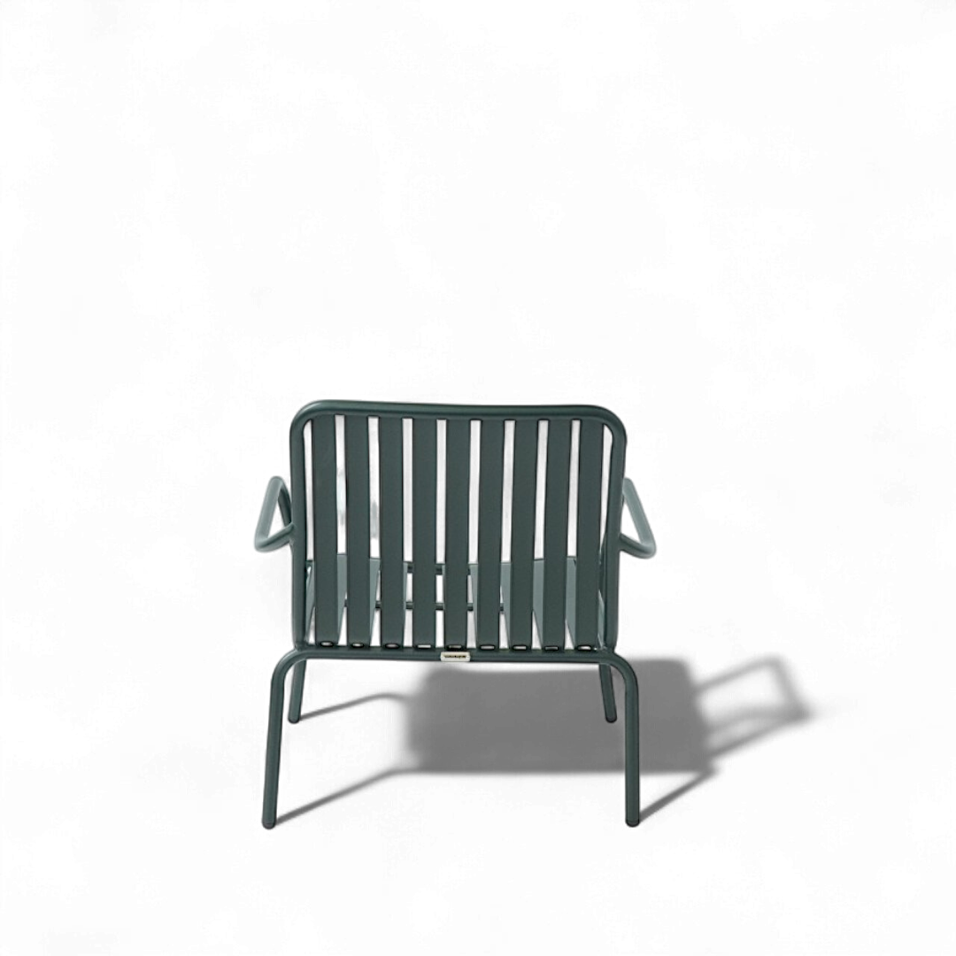 Stackable lounge chair, metal