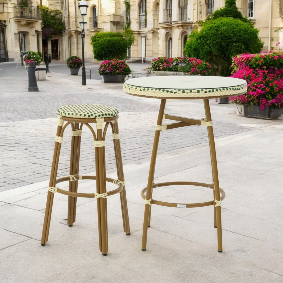 Paris Bar Stool - Woven