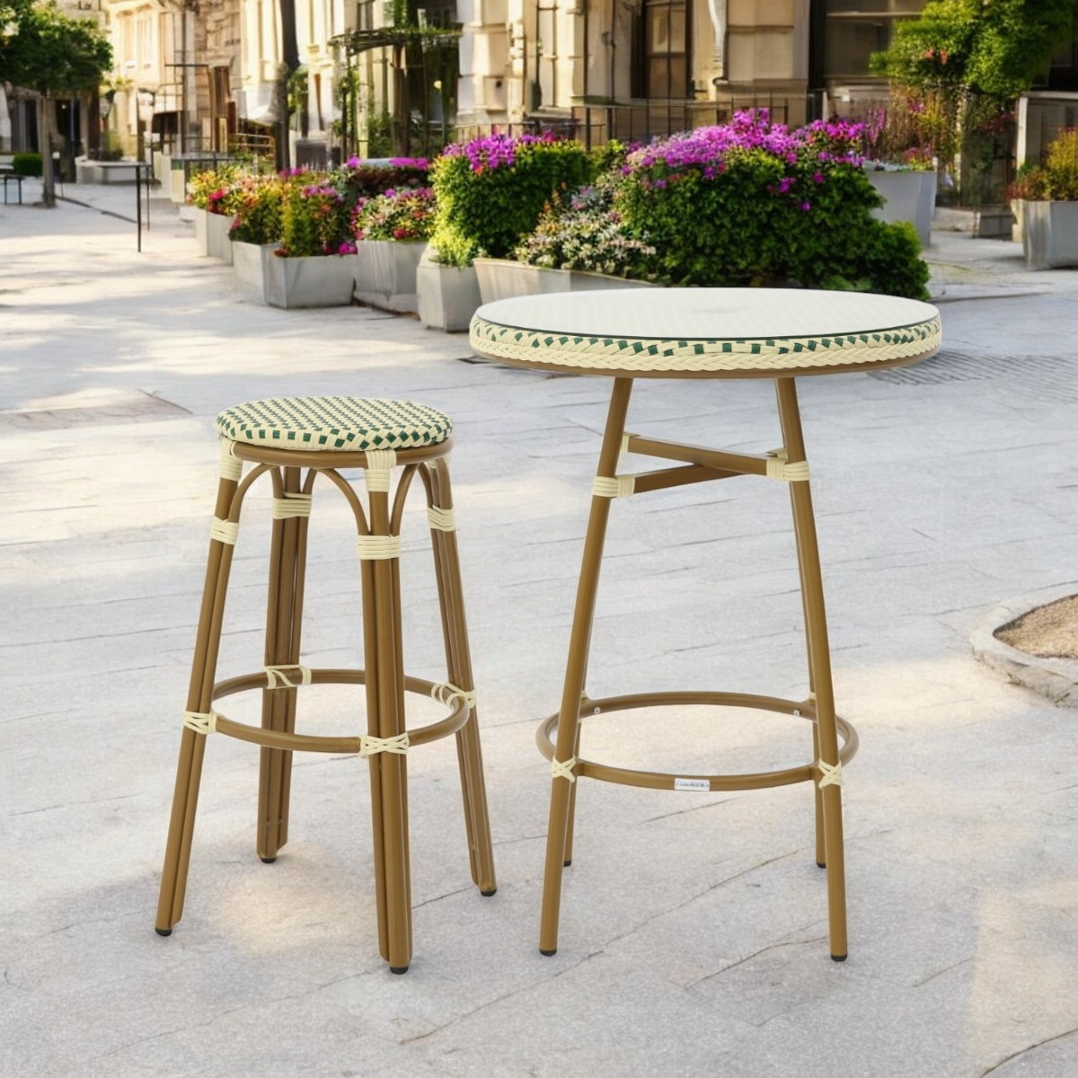 Paris Stand Up Table - Wicker