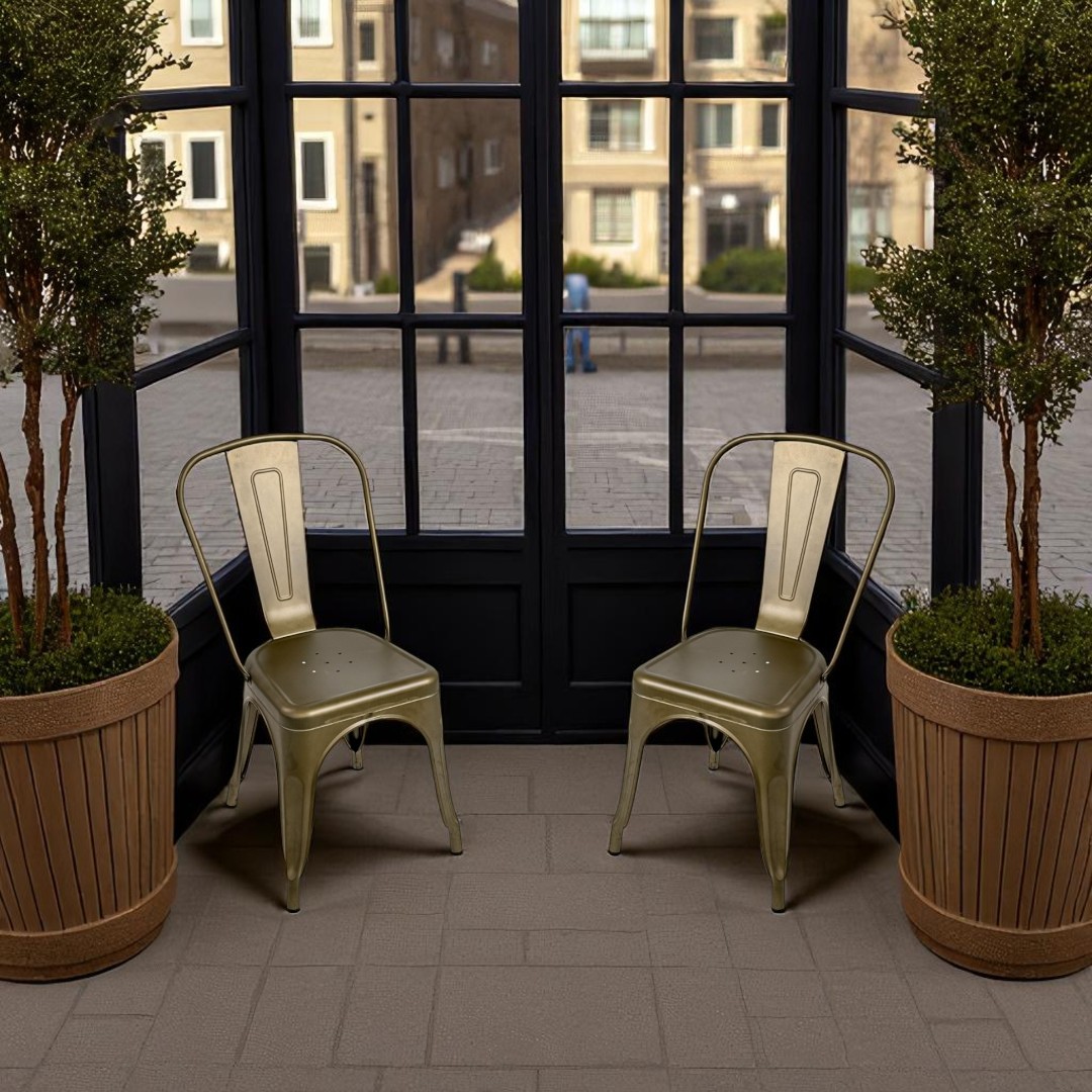 Outdoor treated bistro chair