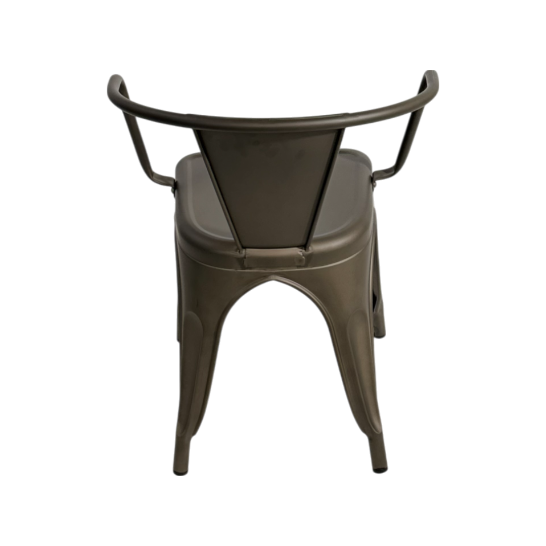 Bistro chair with armrests outdoor treated